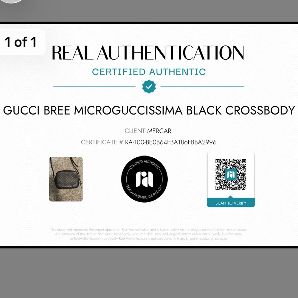 Gucci Bree Black Microguccissima Crossbody - Picture 11 of 12
